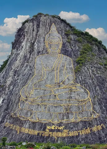 황금절벽사원(Khao Chi Chan) & 왓 얀상와라람(Wat Yansangwararam)
